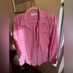 CJLA Pink Striped Button-Up Shirt